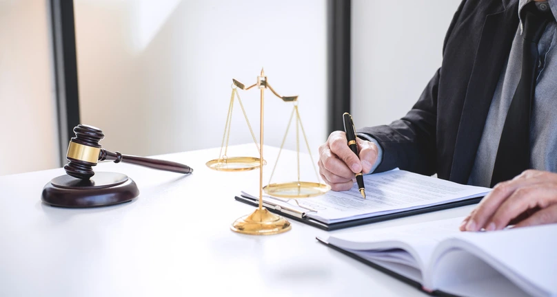 Attorney Working on the case after Rear-End Accident 