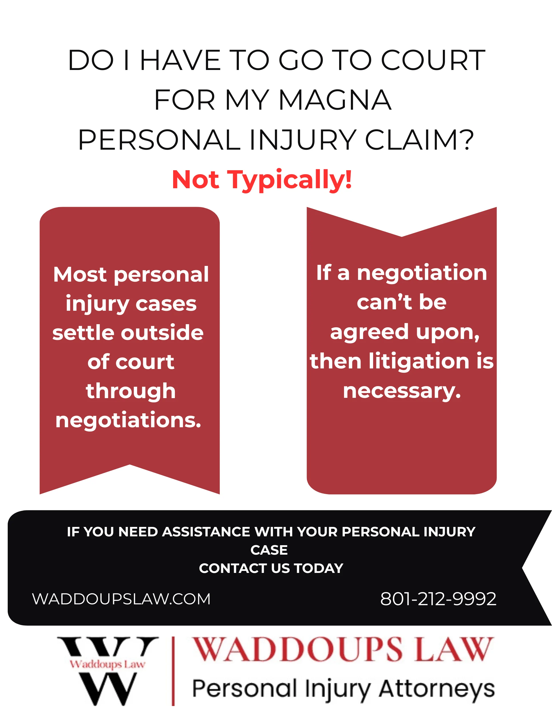 Personal Injury Lawyer Magna, UT - Waddoups Law